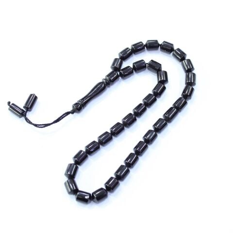 Oltu Taşı Tespih Kapsül Kesim 6,5*8,5 (mm)