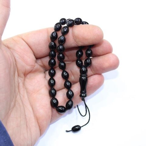 Oltu Taşı Tespih Beyzi Kesim 6,3*8 (mm)