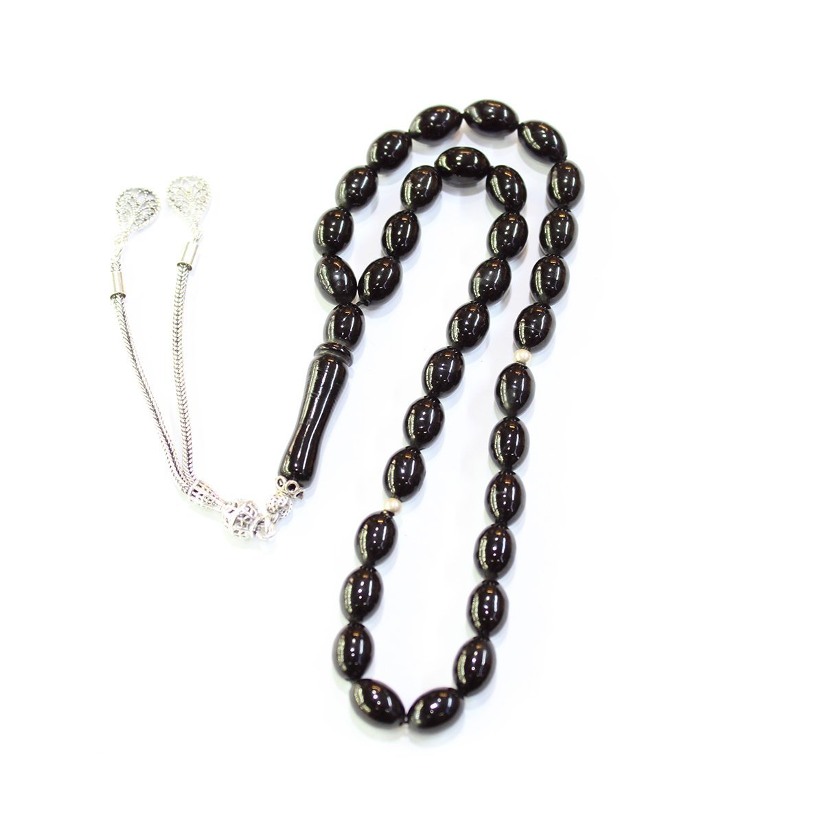 Oltu Taşı Tespih Beyzi Model 6,5*10 (mm)