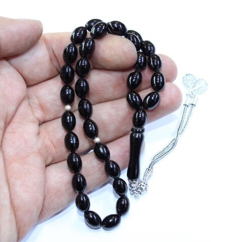 Oltu Taşı Tespih Beyzi Model 6,5*10 (mm)