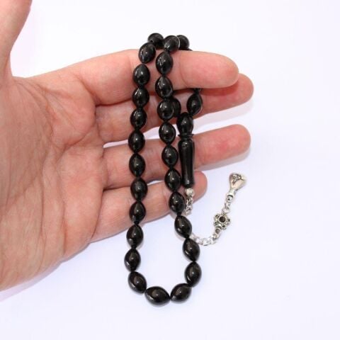 Oltu Taşı Tespih Arpa Kesim 8*11 (mm)