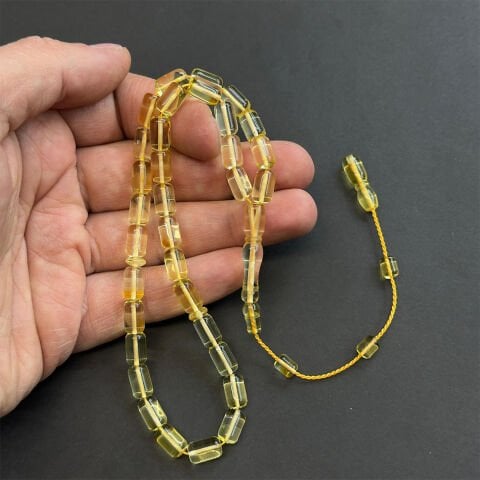 Sistemli Litvanya Damla Kehribar Tespih 6*9,5 (mm)