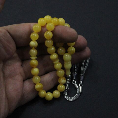 Kaliningrad Damla Kehribar Küre Tespih 8 (mm)-1