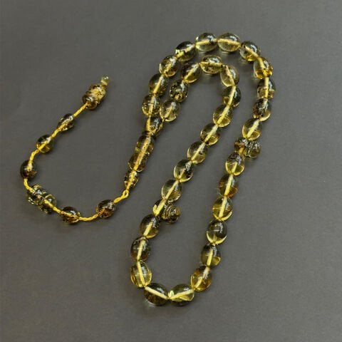 Sistemli Litvanya Damla Kehribar Tespih 8,5*10,5 (mm)