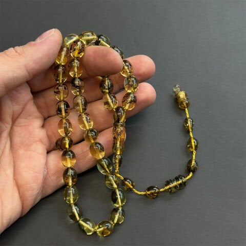 Sistemli Litvanya Damla Kehribar Tespih 8,5*10,5 (mm)