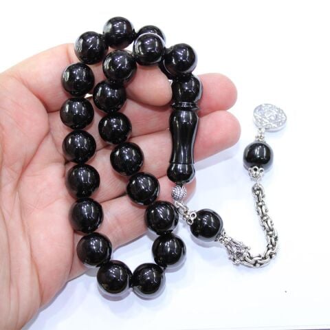 Maskot Oltu Taşı Tespih Küre Model 13 (mm)