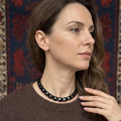 Oltu Taşı Şebe Kolye