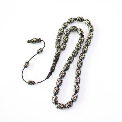 Sistemli Oltu Taşı Tespih Piramit Model 7,5*11,5 (mm)