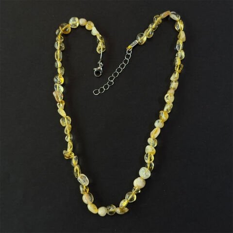 Sitrin Doğal Taş Kolye