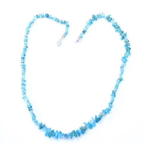 Aquamarin Kırık Taş Kolye & Bileklik Set