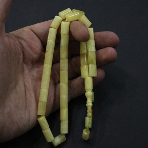 Kaliningrad Damla Kehribar Kesme Tespih 7*11 (mm)