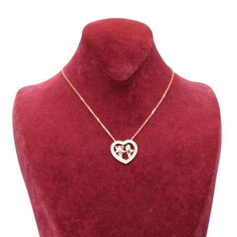 Bebek Motifli 925 Ayar Gümüş Hayalet Kolye