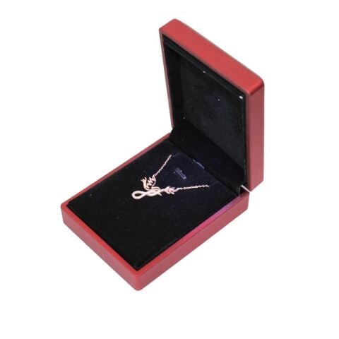 Kuş & Sonsuzluk Motifli 925 Ayar Gümüş Hayalet Kolye