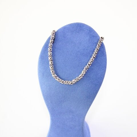 Gümüş Arnavut Zinciri Kolye