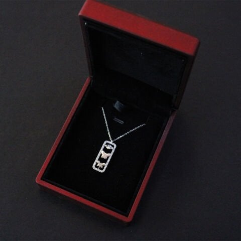 Kelebek Motifli 925 Ayar Gümüş Hayalet Kolye