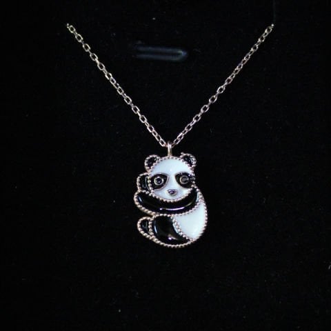 Rose Panda 925 Ayar Gümüş Hayalet Kolye