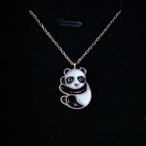 Rose Panda 925 Ayar Gümüş Hayalet Kolye