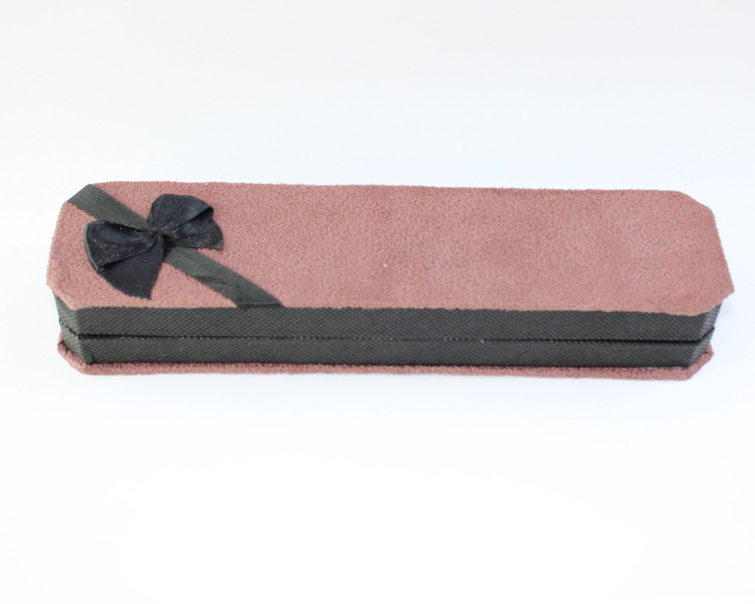 Toz Kırmızı & Siyah Kadife Tespih Kutusu