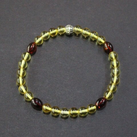 Şeffaf Kaliningrad Damla Kehribar Bileklik 4,5 (gr)