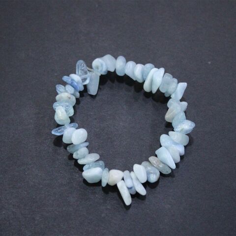 Aquamarin Kırık Taş Bileklik