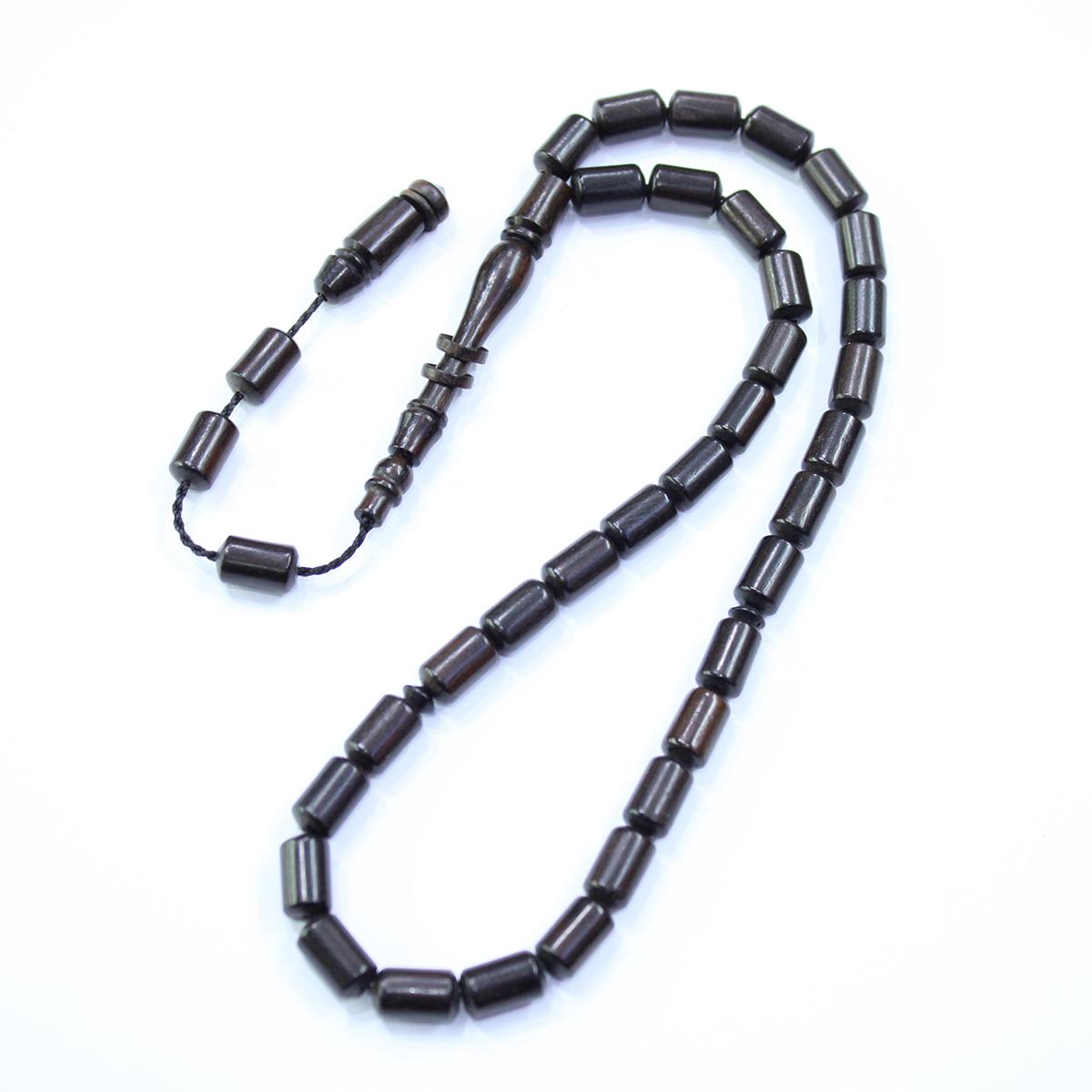 Abanoz Ağacı Tespih Kesme Model 6*9,5 (mm)