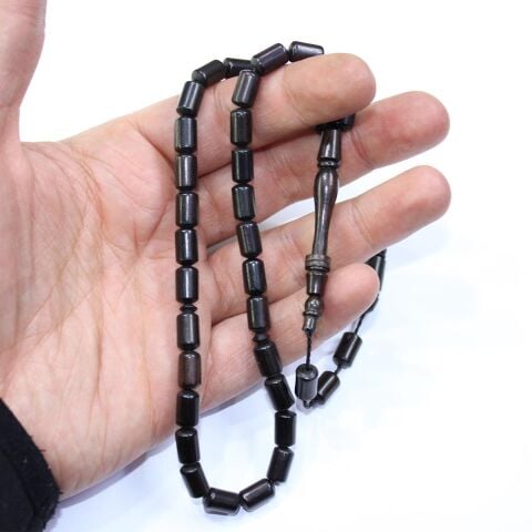 Abanoz Ağacı Tespih Kesme Model 6*9,5 (mm)