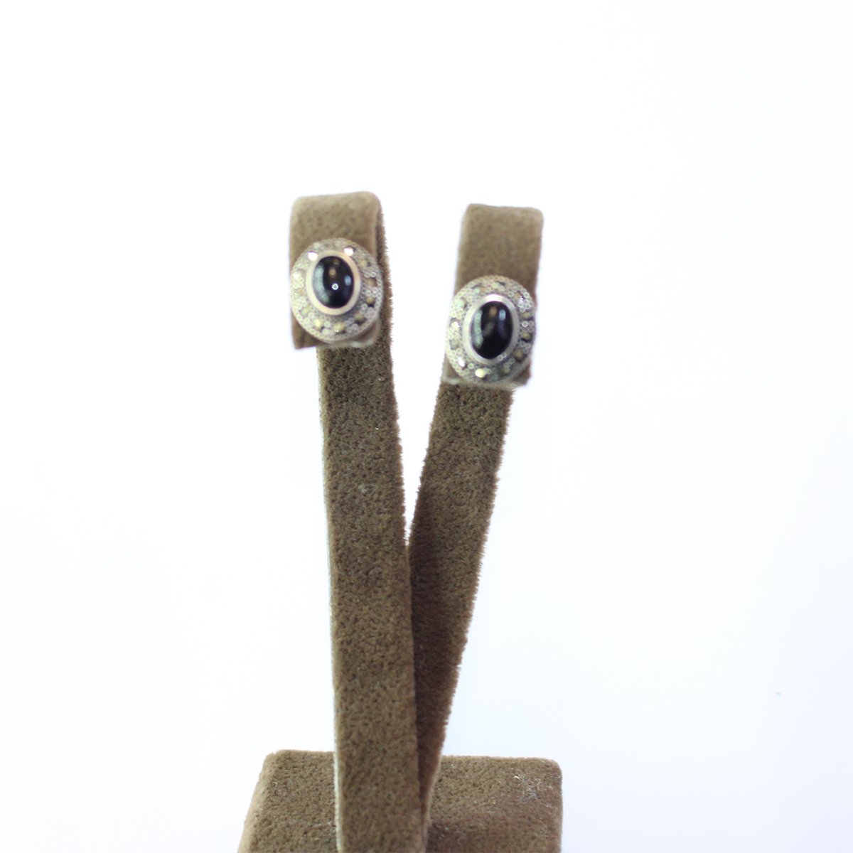 Gümüş Markazit Oltu Taşı Küpe Model No -14