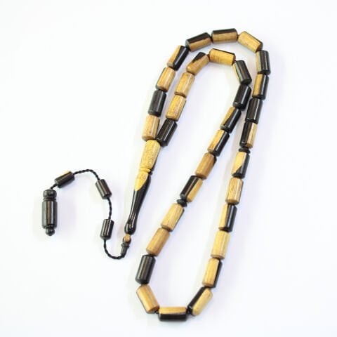 Dalmaçyalı Abanoz Ağacı Tespih Kapsül Kesim 6,5*13,5 (mm)