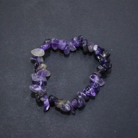 Ametist Kırık Taş Bileklik
