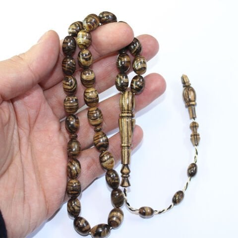 Öd Ağacı Tespih Beyzi Kesim 8,5*11,5 (mm)
