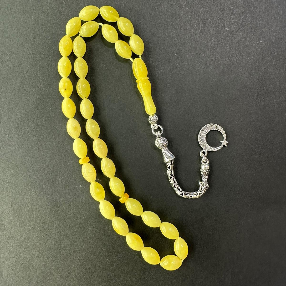 Kaliningrad Damla Kehribar Beyzi Tespih 6,5*10 (mm)