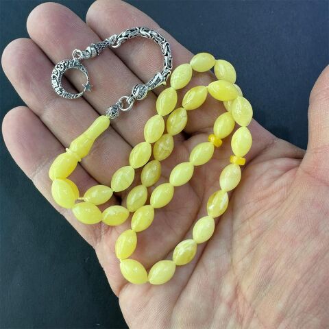 Kaliningrad Damla Kehribar Beyzi Tespih 6,5*10 (mm)