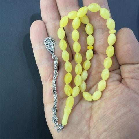 Kaliningrad Damla Kehribar Beyzi Tespih 6.5*10 (mm)