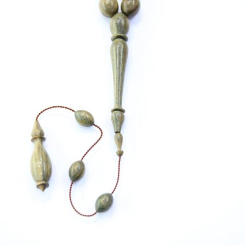 Usta İşçilikli Yeşil Pelesenk Tespih 9*13 (mm)