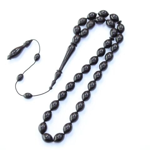 Usta İşçilikli Abanoz Ağacı Tespih 9*13 (mm)