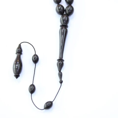 Usta İşçilikli Abanoz Ağacı Tespih 9*13 (mm)