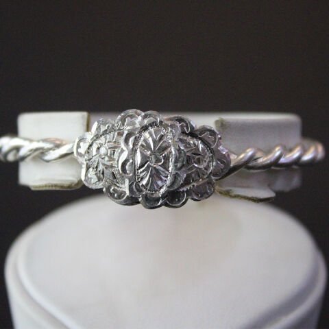 Gümüş El Yapımı Erzurum Burma Bilezik