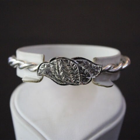 Gümüş El Yapımı Erzurum Burma Bileziği-1