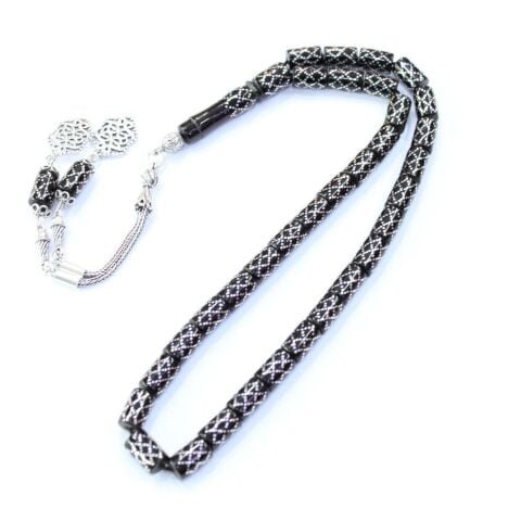 Kesme Örme İşleme Oltu Taşı Tespih 7*11,5 (mm)