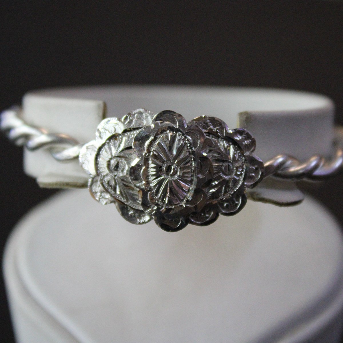 Gümüş El Yapımı Erzurum Burma Bileziği