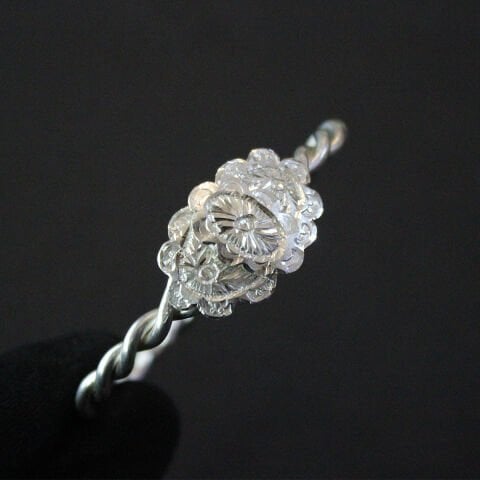 Gümüş El Yapımı Erzurum Burma Bileziği