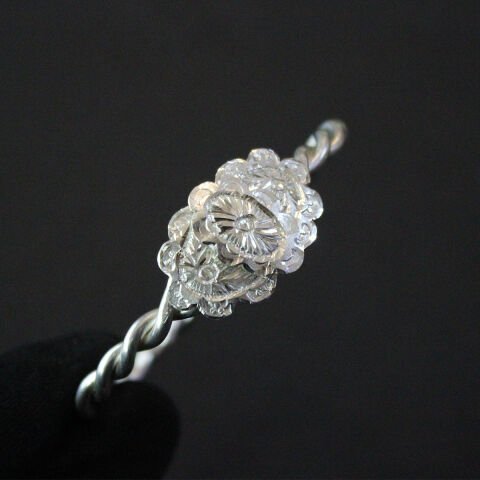 Gümüş El Yapımı Erzurum Burma Bileziği