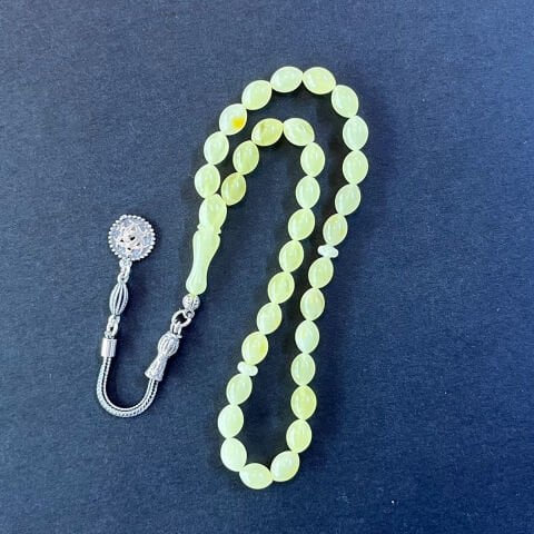 Ukrayna Damla Kehribar Beyzi Tespih 6*8 (mm)-2