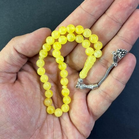 Ukrayna Damla Kehribar Küre Tespih 6,5 (mm)-1