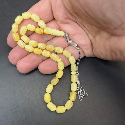 Kaliningrad Damla Kehribar Kapsül Tespih 6*9 (mm)