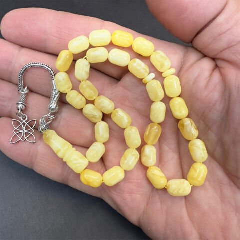 Kaliningrad Damla Kehribar Kapsül Tespih 6*9 (mm)