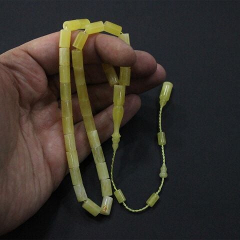 Yerli Atölye Kaliningrad Damla Kehribar Tespih 6*10 (mm)