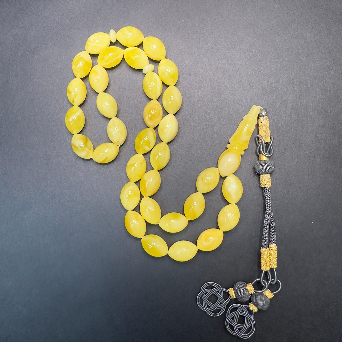 Akça Kaliningrad Damla Kehribar Tespih 9,5*14 (mm)