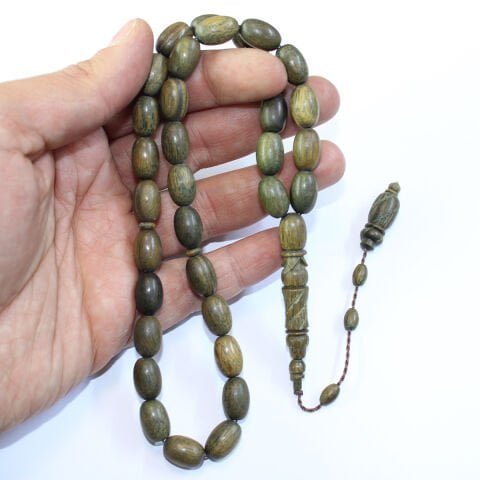 Yeşil Pelesenk Tespih 9*13 (mm)