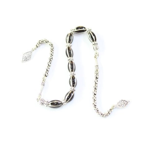 6 lı Karpuz Yarma Zaza Oltu Taşı Tespih-1